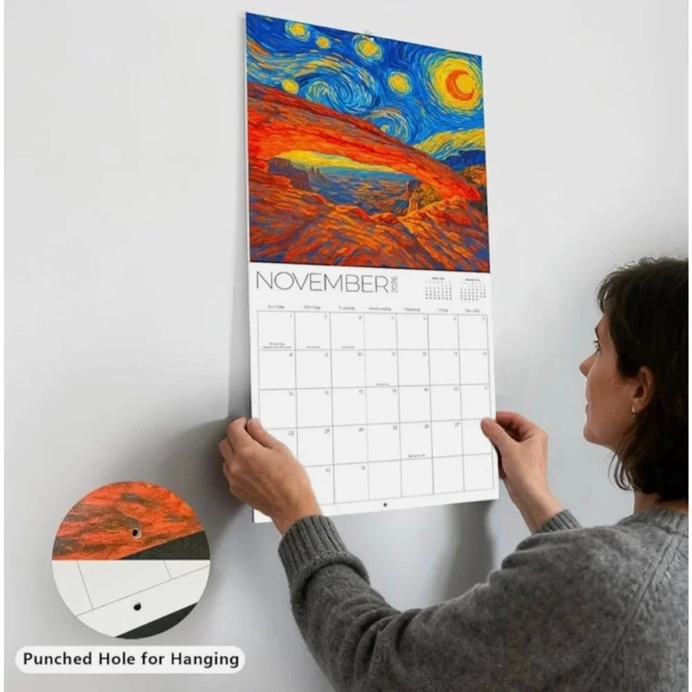 NEW 2026 Wall Calendar 12